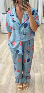 Dam Fritidsbyxor Elastisk Midja Viskos/Linne 5