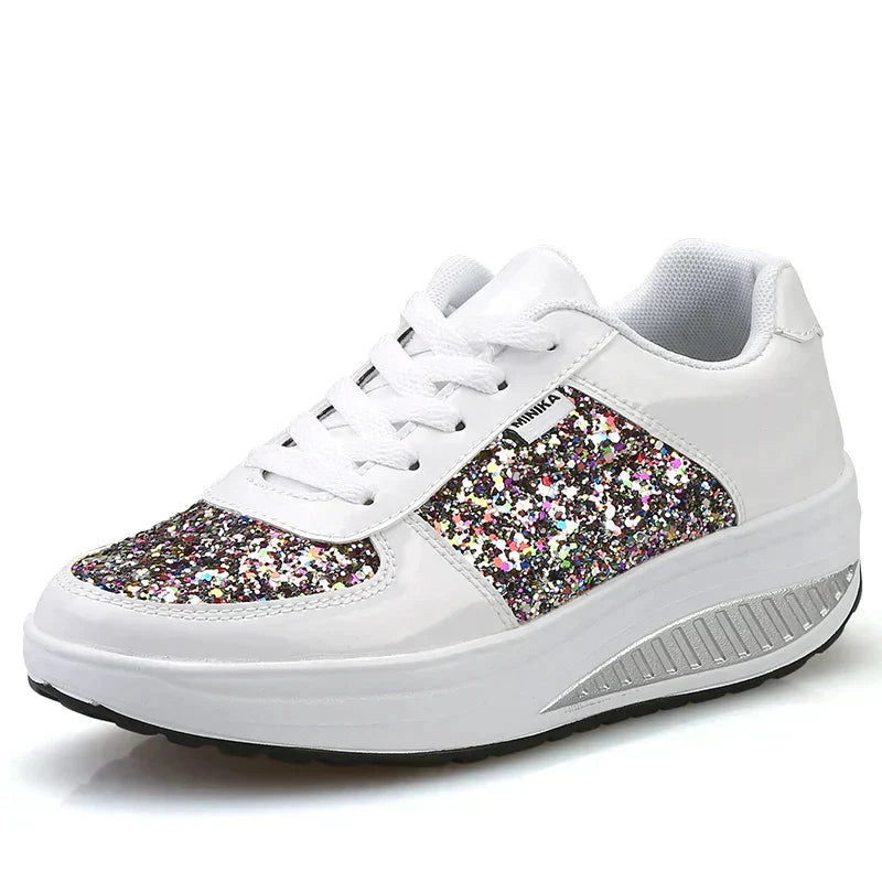 Herrskor Metallic Läder Glitter Halkfri Sula Komfortabel Passform 8