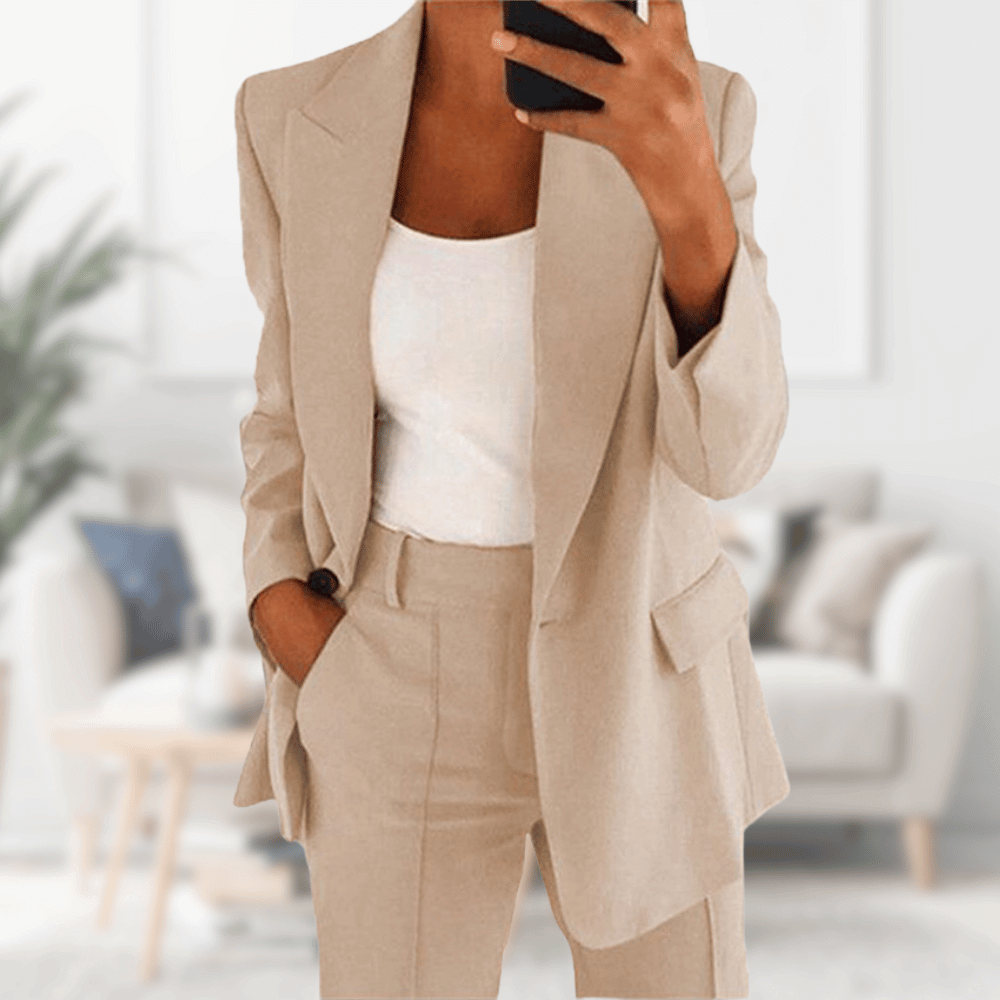Herr Kostym Bröllop Elegant Slim Fit 100% Ull-3