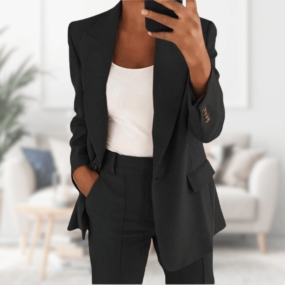 Herr Kostym Bröllop Elegant Slim Fit 100% Ull-2