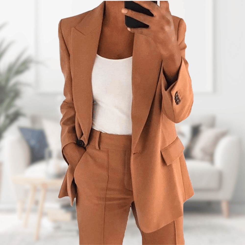 Herr Kostym Bröllop Elegant Slim Fit 100% Ull-6
