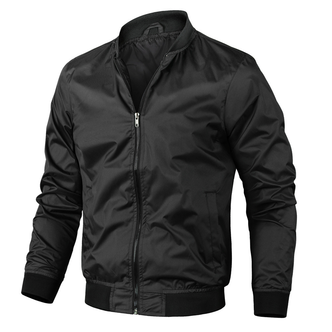 Herrjacka Bomberjacka Modern Design Andningsbart Material-5