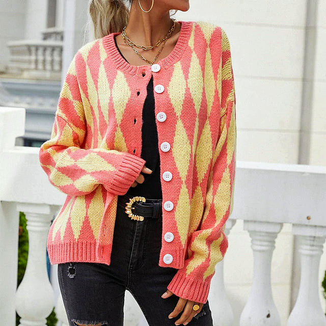 Variant image for Kardigan Dam Lång Kofta Avslappnad 100% Akryl-12