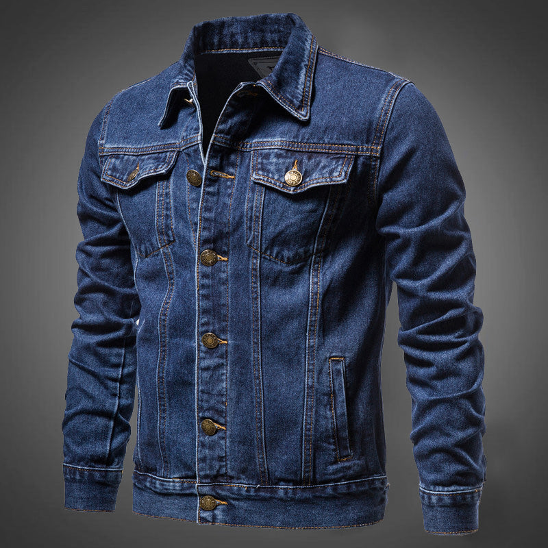 Dam Denimjacka Tidlös Design Högkvalitativ Denim-2
