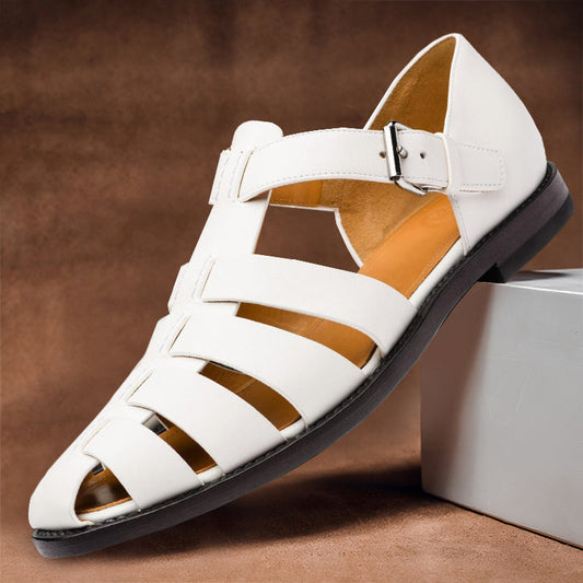 Herr Sandaler Gladiatorstil Gummi Syntetiska Remmar-1