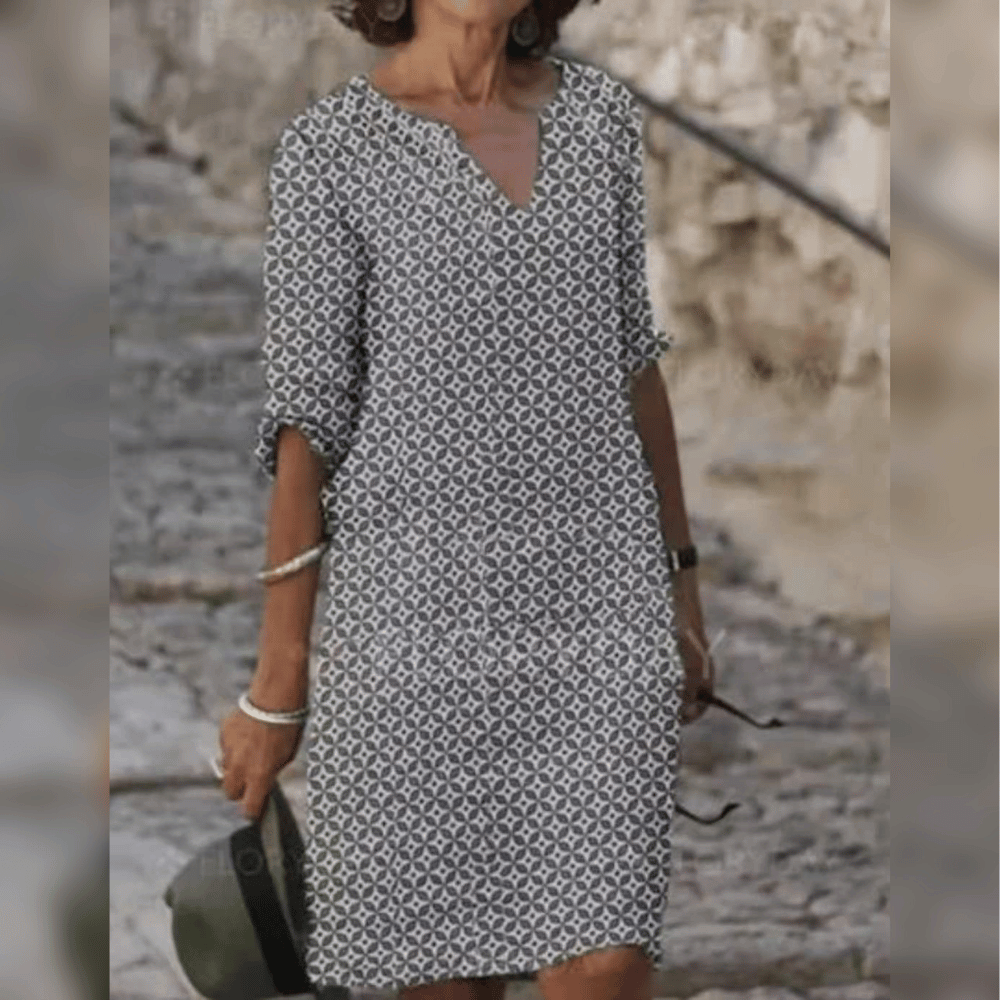 Damenkleid mit bequemem Design aus dänischem Material-4