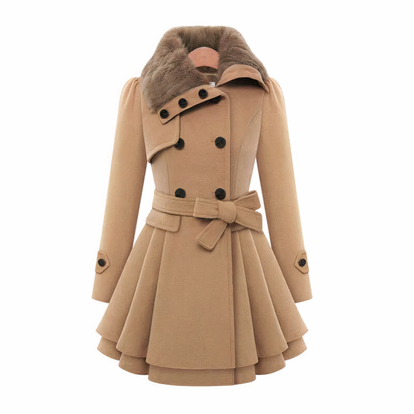 Variant image for Dam Kappa Dubbelrast Fodrad Polyester Trenchrock-1
