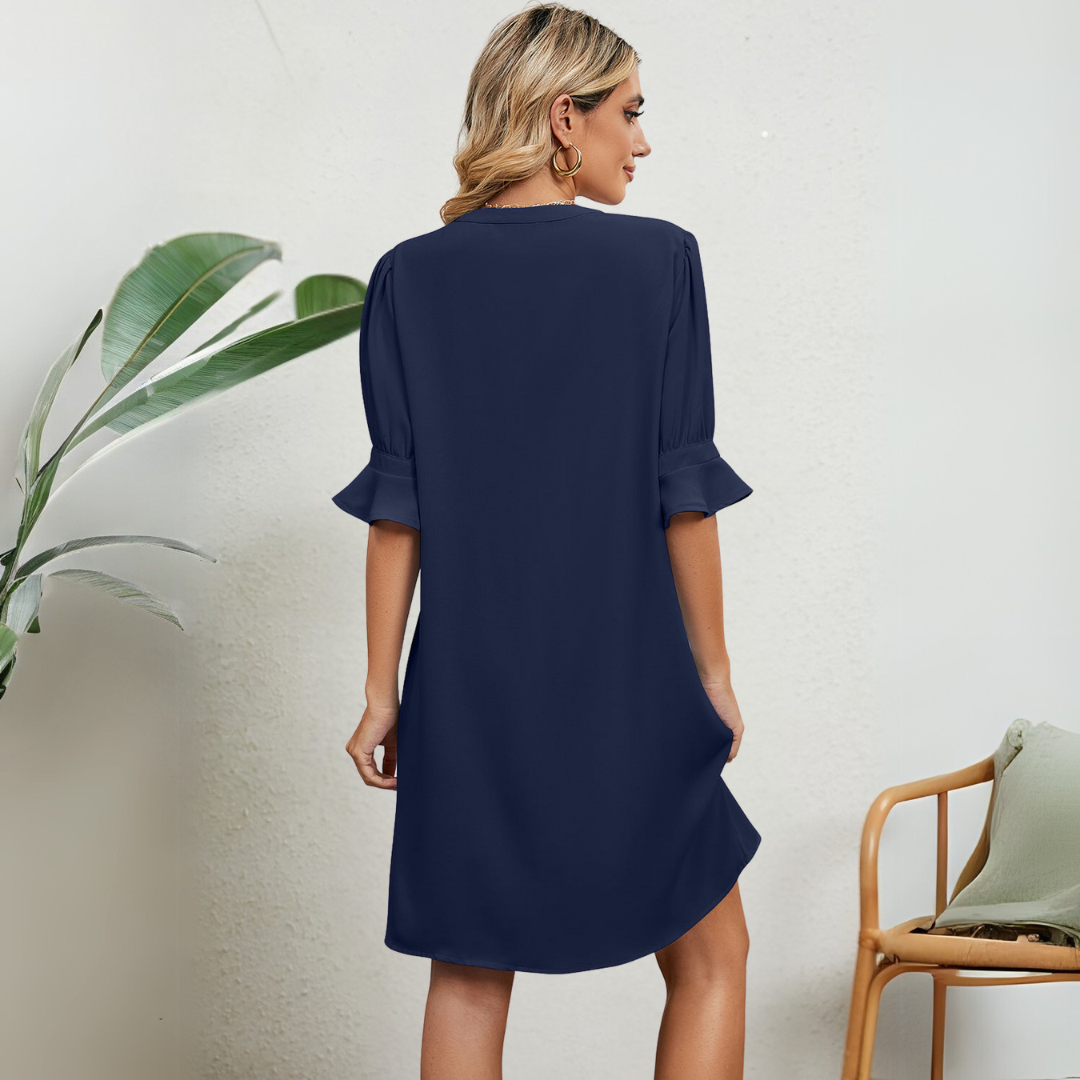 Dam Miniklänning A-linje Snitt Polyester Elegant-5