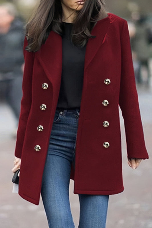 Kvinna Vinterklänning Långärmad Avslappnad Polyester 1