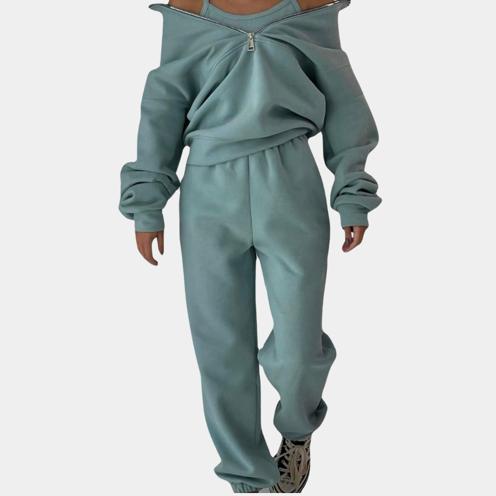 Kvinnors Joggingdräkt Modern Andningsbar Material med Huva 2