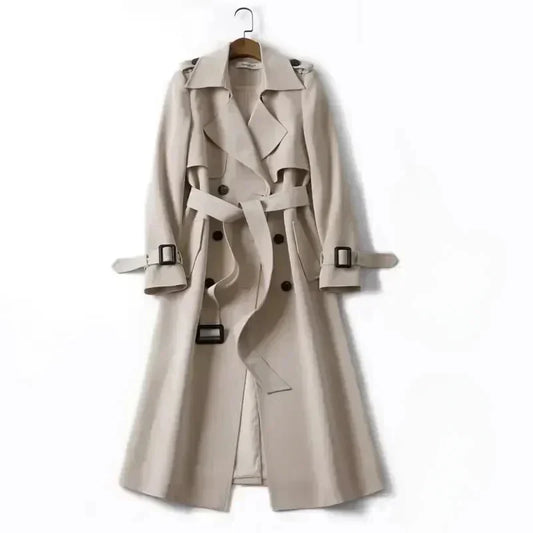 Kvinnor Trenchrock Japansk Design Högkvalitativt Tyg-1