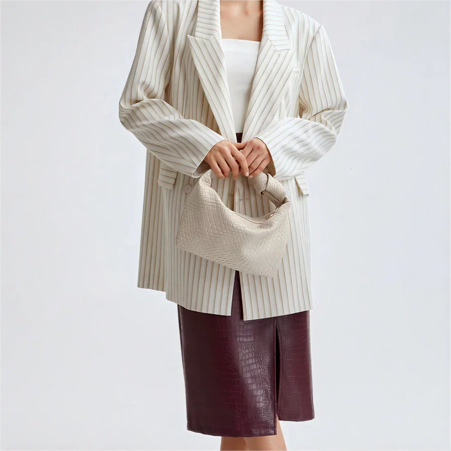 Dam Liten Handväska Vegansk Syntetiskt Läder Elegant och Praktisk-2