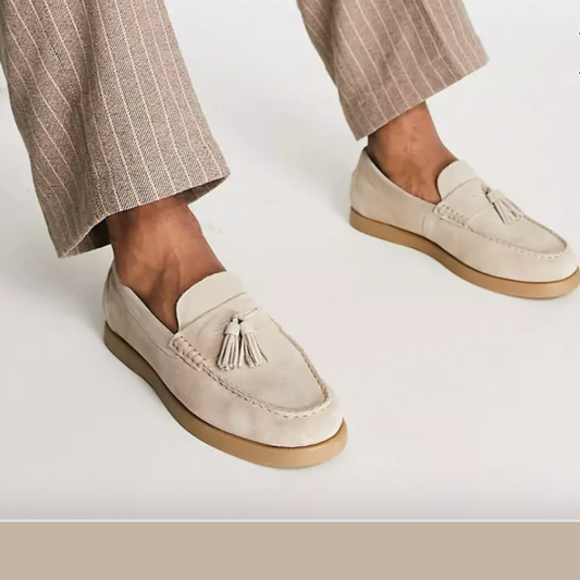 Herrmockasiner LĂ€der Elegant Sommar Komfort-1