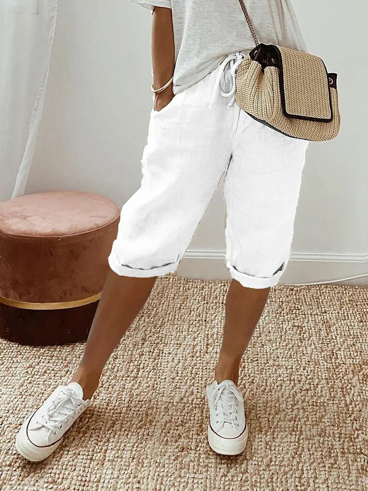 Kvinnors Shorts Elegant Design Högkvalitativt Material-5
