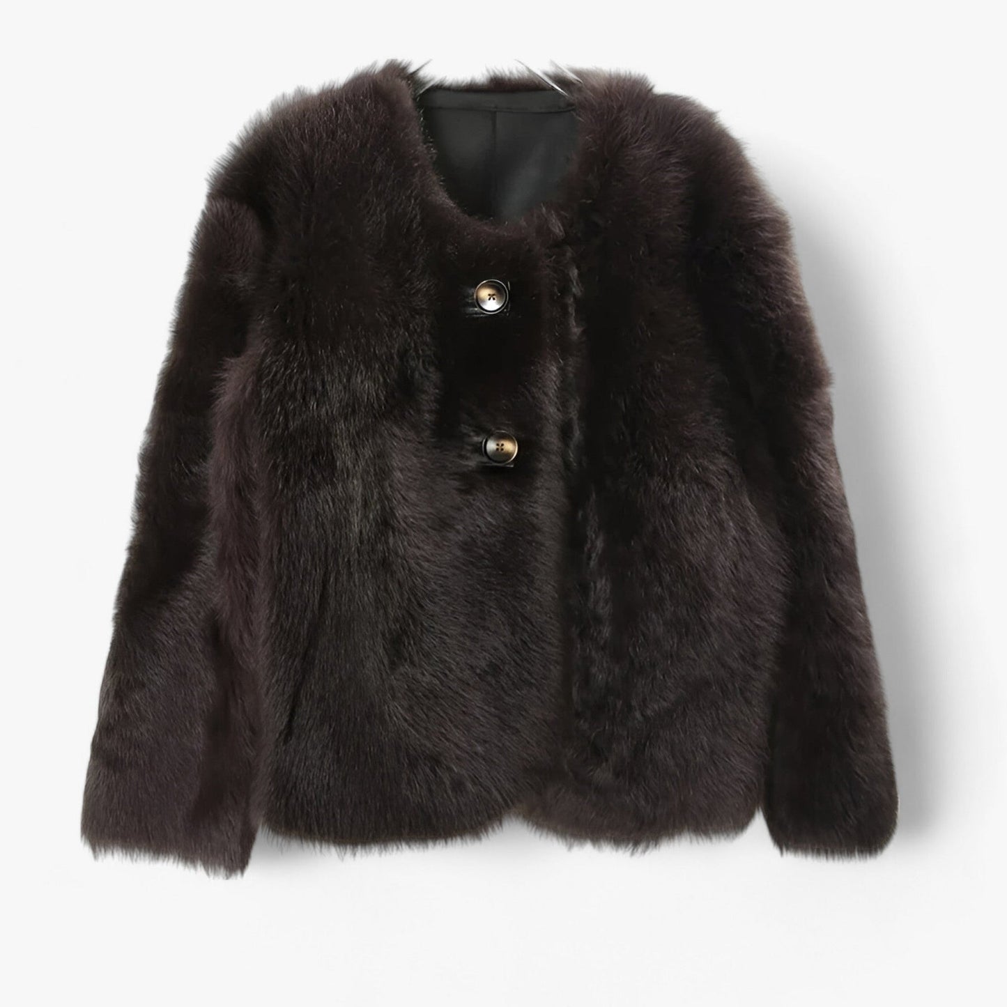 Variant image for Dam Cardigan Syntetisk Päls Långärmad med Fickor-4