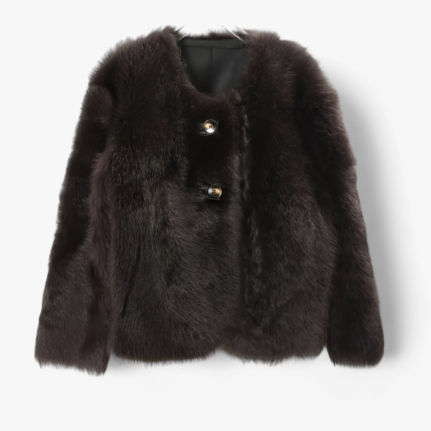 Variant image for Dam Cardigan Syntetisk Päls Långärmad med Fickor-4