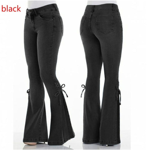 Kvinnors Mikrobyxor Medium Midja Denim 0