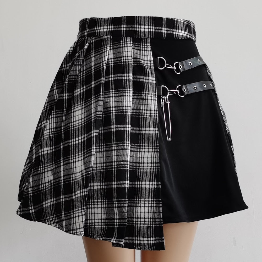 Kvinnors Svart Minikjol med Paljetter i Polyester 4