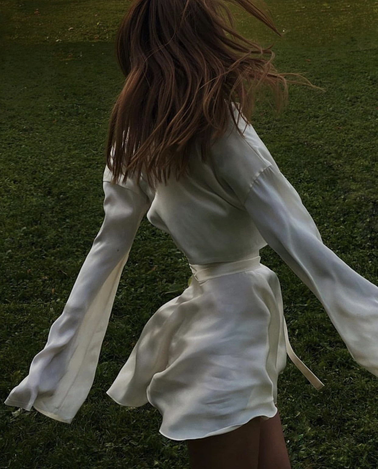Kvinnors Tvådelad Outfit Asymmetrisk Lätt Polyester 5