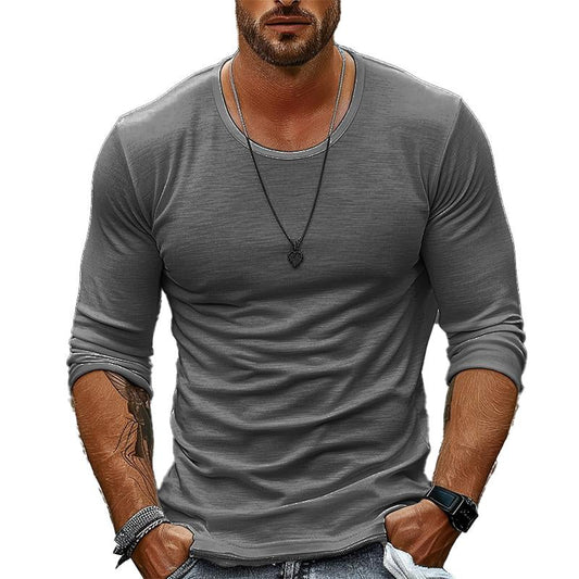 Herrskjorta Slim-Fit Stretchmaterial för Affär och Fritid-1