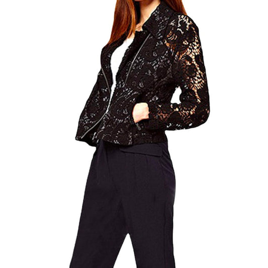 Damjacka Kort Spetsdesign Polyester med Metallram 1