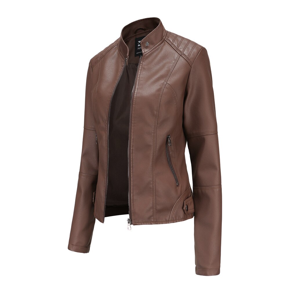 Damjacka Luftig Elegant Polyester Avslappnad Passform-2