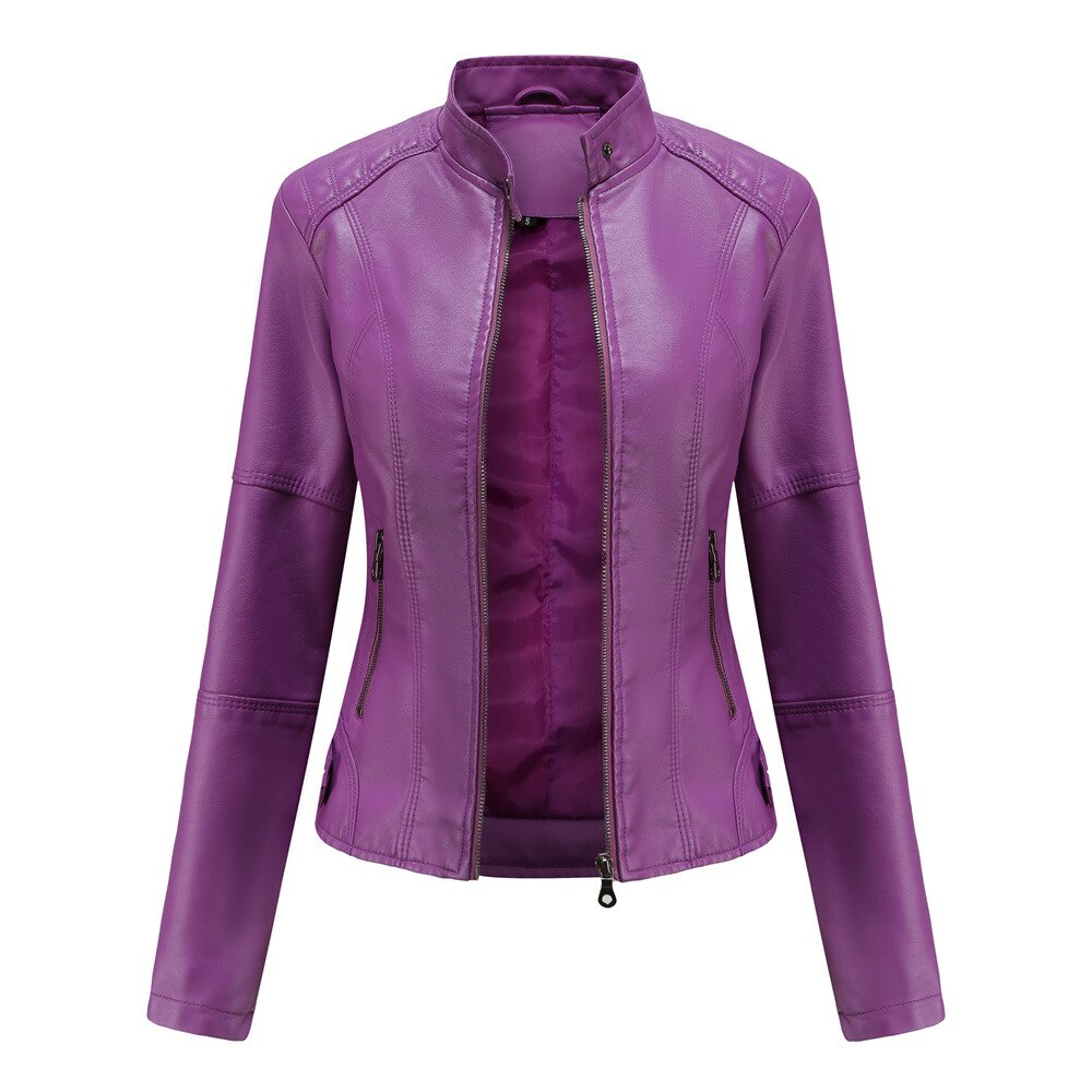 Damjacka Luftig Elegant Polyester Avslappnad Passform-4