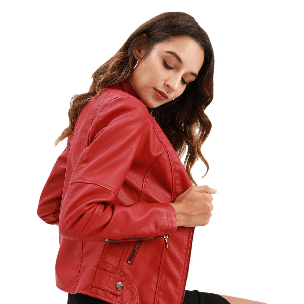 Damjacka Luftig Elegant Polyester Avslappnad Passform-5