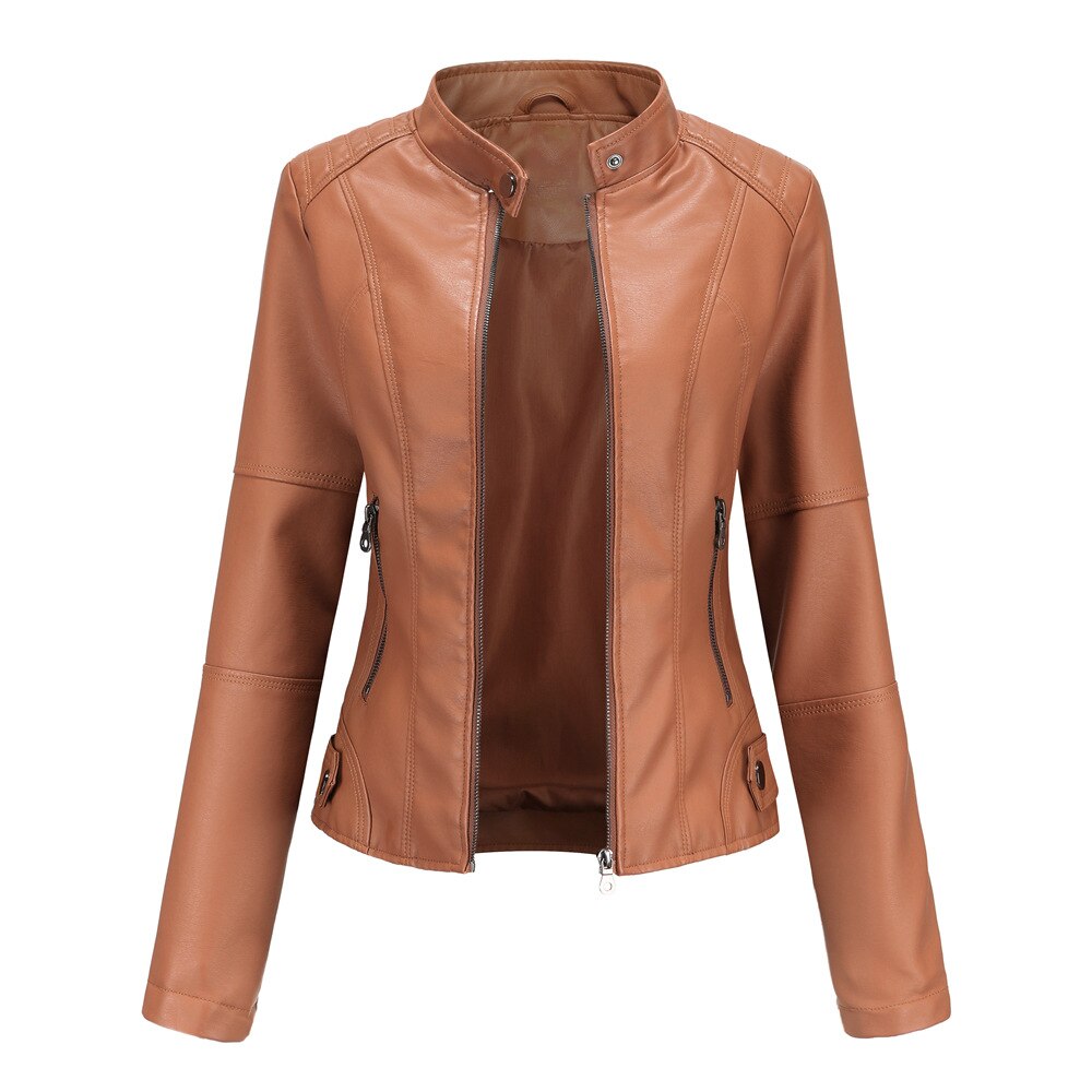 Damjacka Luftig Elegant Polyester Avslappnad Passform-6