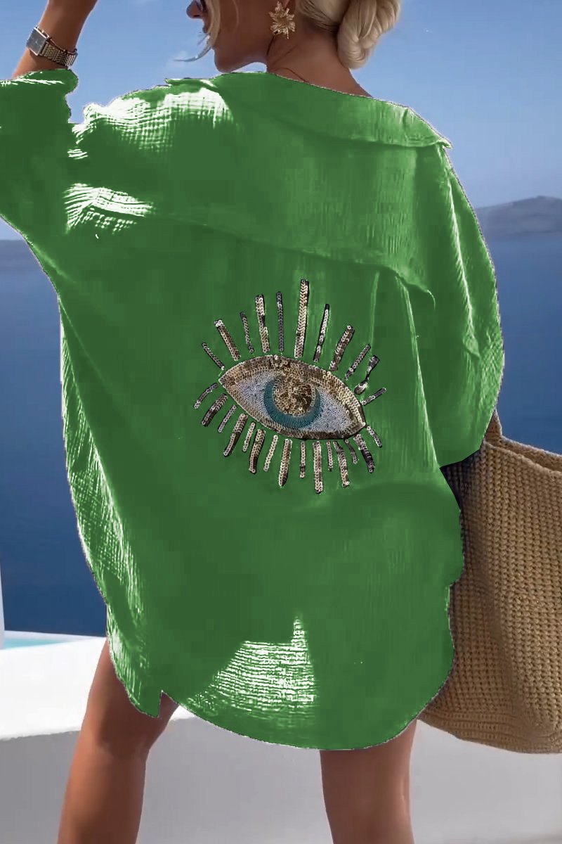Variant image for Dam Långärmad Blus Löst Snitt 100% Bomull-49