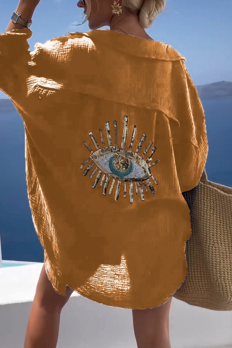 Variant image for Dam Långärmad Blus Löst Snitt 100% Bomull-25