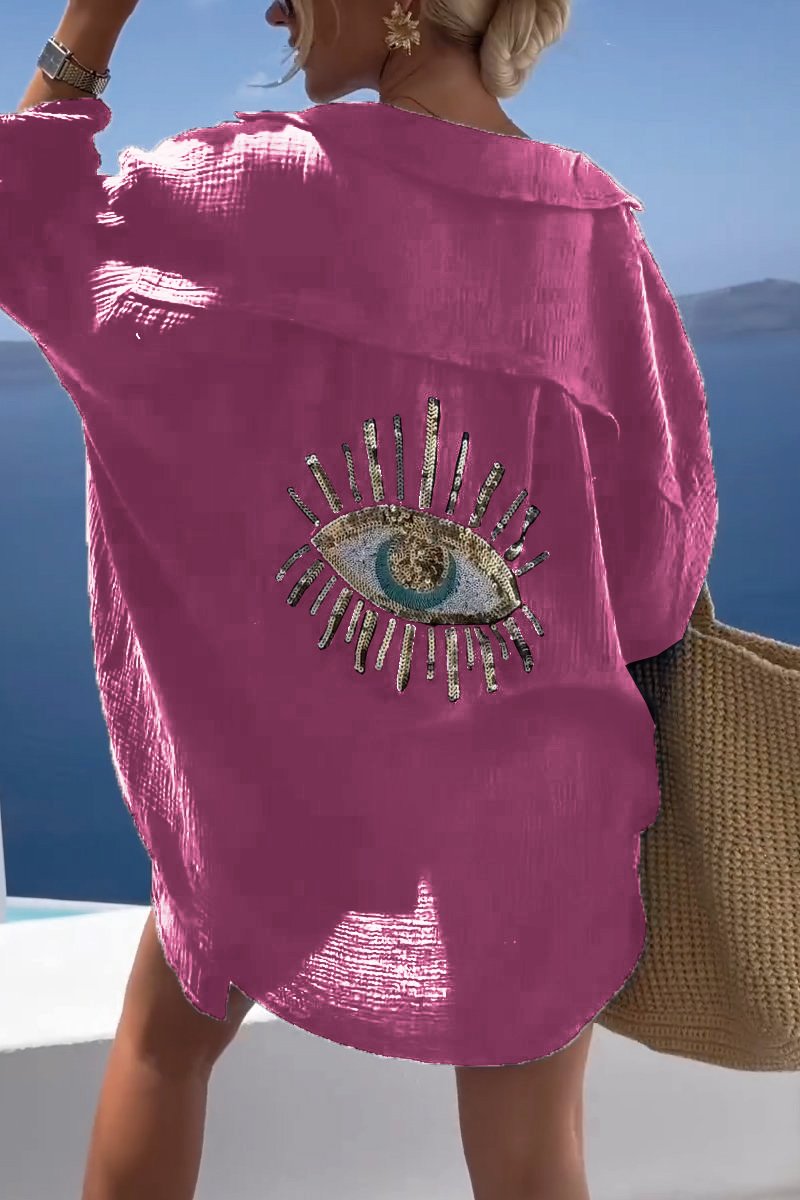 Variant image for Dam Långärmad Blus Löst Snitt 100% Bomull-41