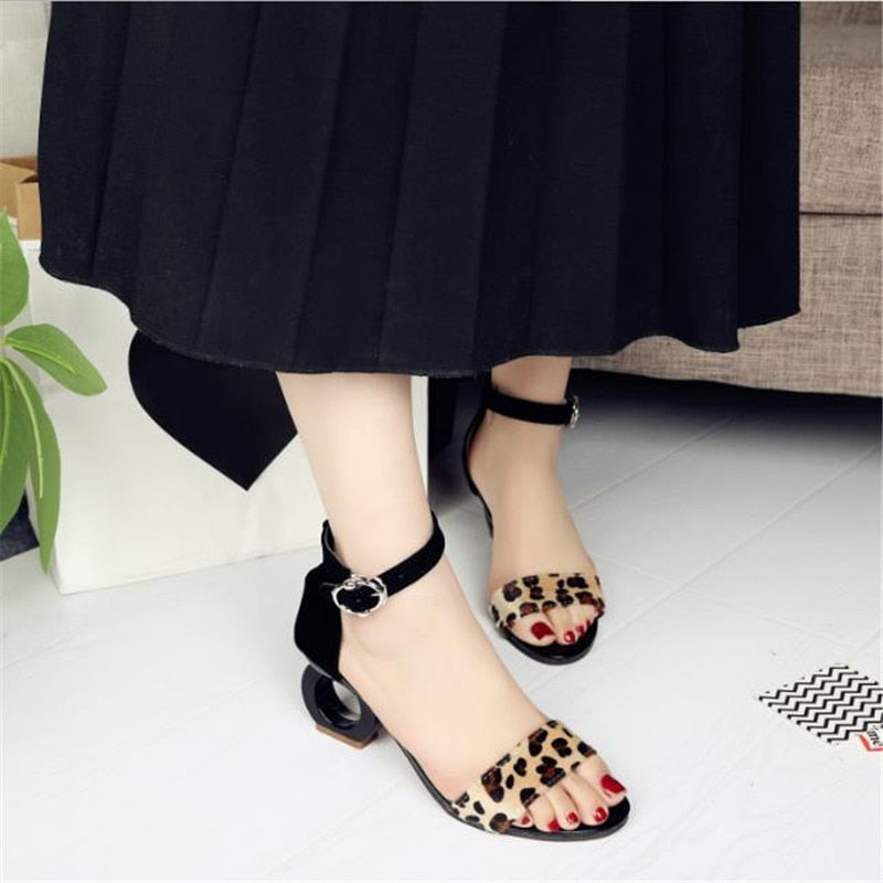 Variant image for Dam Skor Ankelband Pumpar PU-Gummi Hög Klack-7