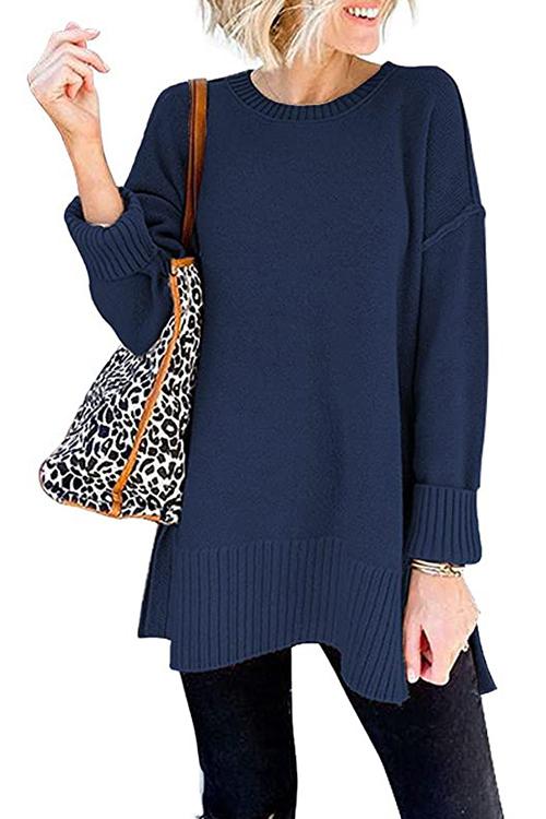 Lindex Stickad Dam Tröja Droppaxel Bomull Polyester 4