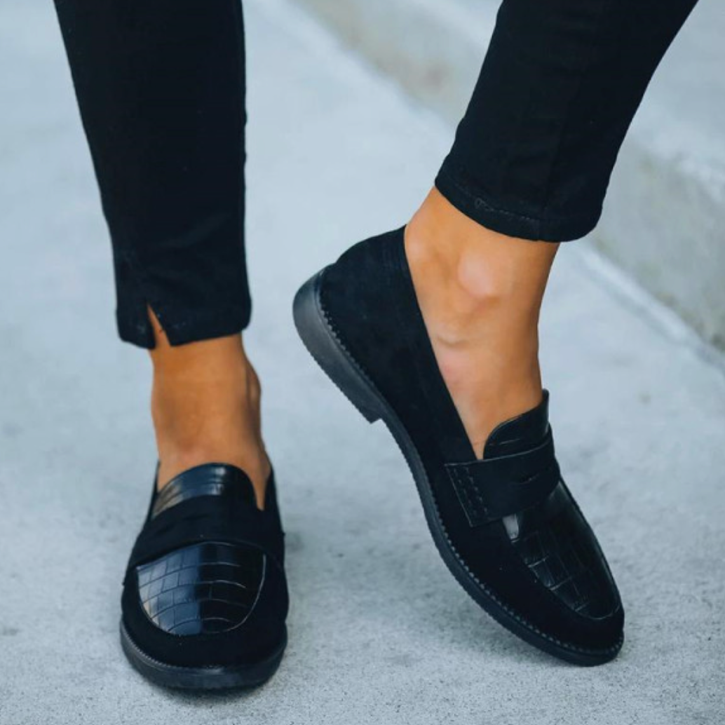 Kvinnor Loafers Krokodilmönster Syntetiska Elegant Design-3
