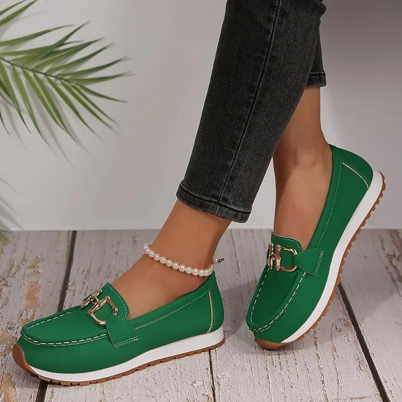 Dam Vandringssko Slip-On med Metallisk Spänne och Komfortabel Passform-4