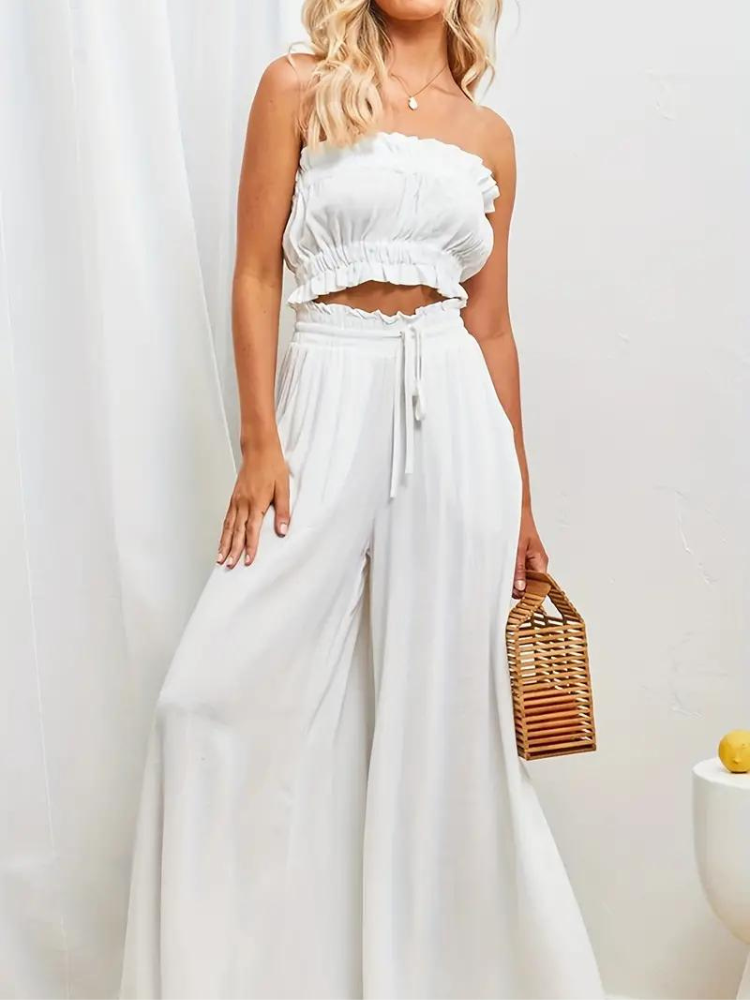 Kvinnor Hög Midja Byxor Andningsbart Linne 12