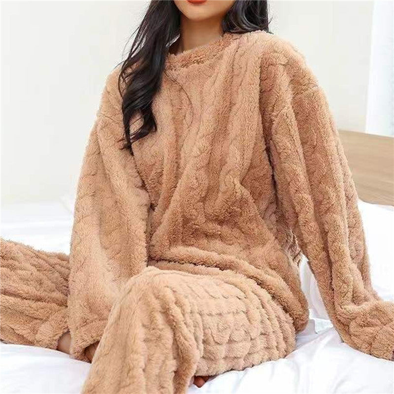 Variant image for Dam Fleece Pyjamas Set Mysig och Bekväm-5