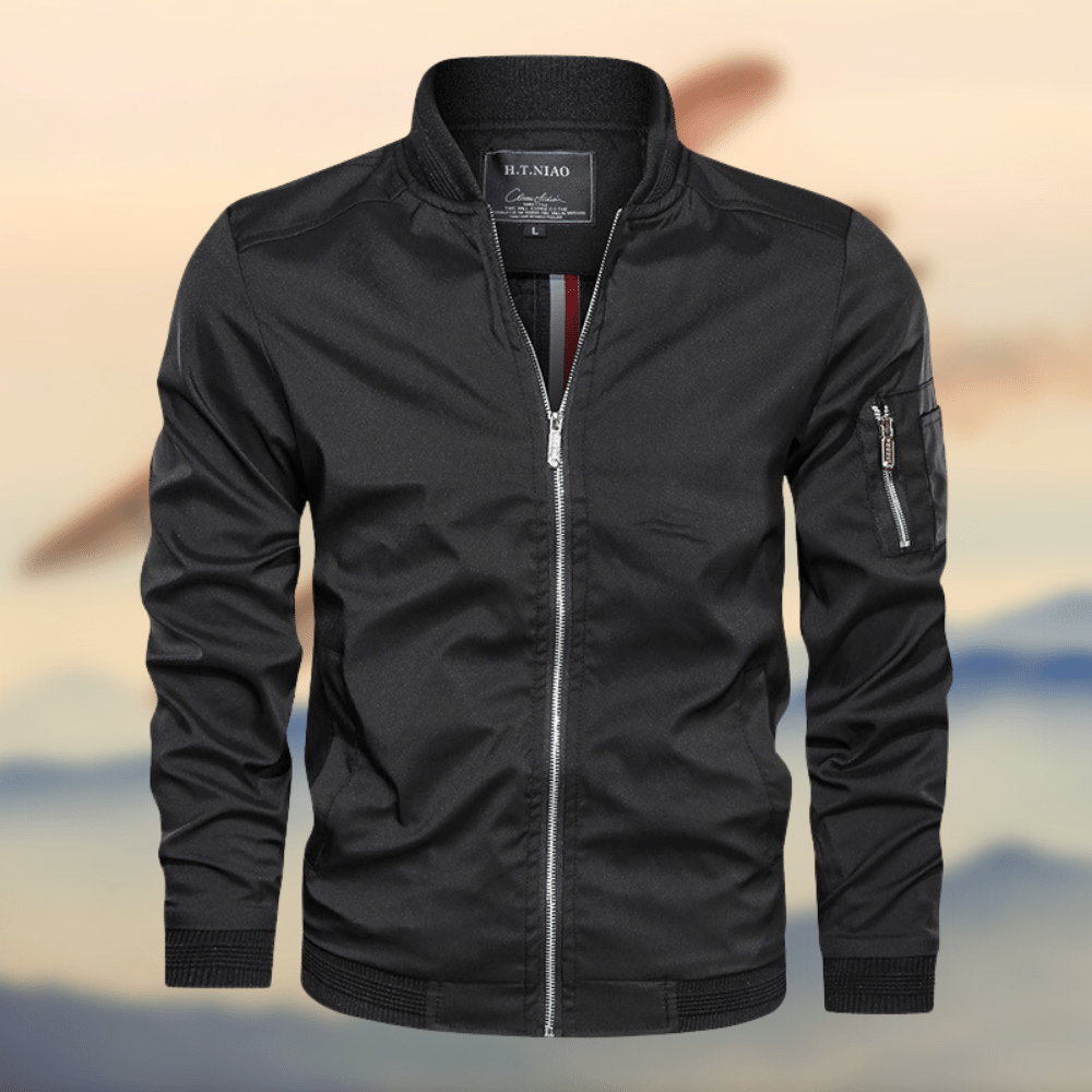 Herrjacka Modern Bomberjacka Lätt Material 5