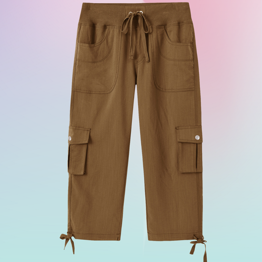 Variant image for Kvinnors Korta Byxor Cargo Högkvalitativt Material-49