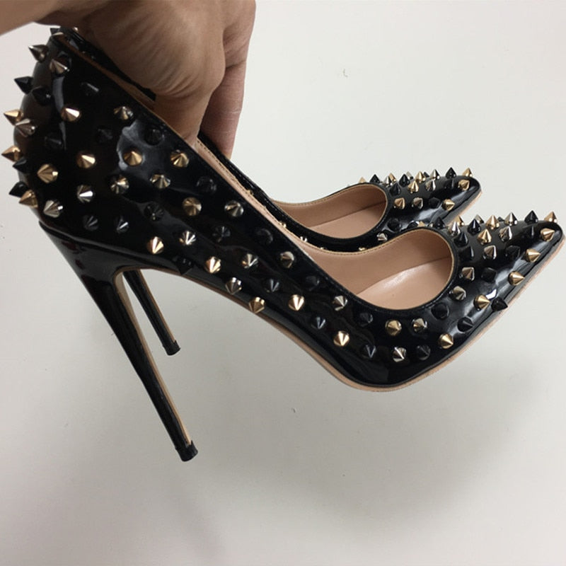 Dam Stilettskor Mary Jane Läder Mycket Hög Klack-4