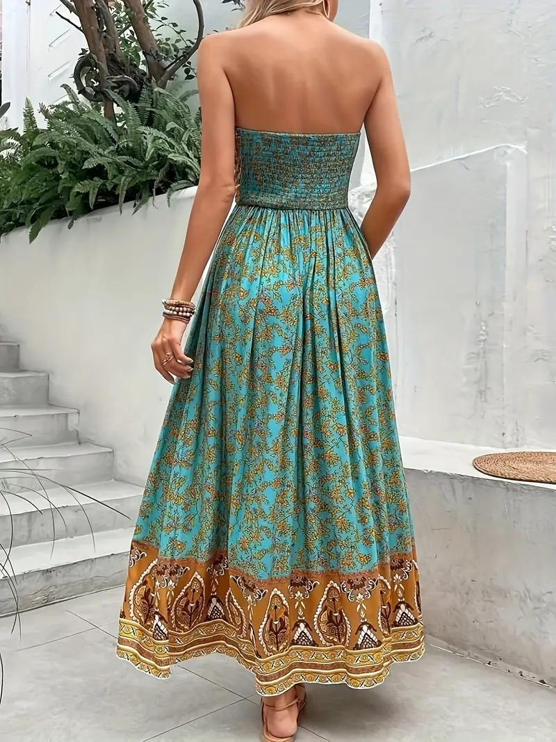 Maxiklänning Dam Boho Stil Lätt Polyester-4