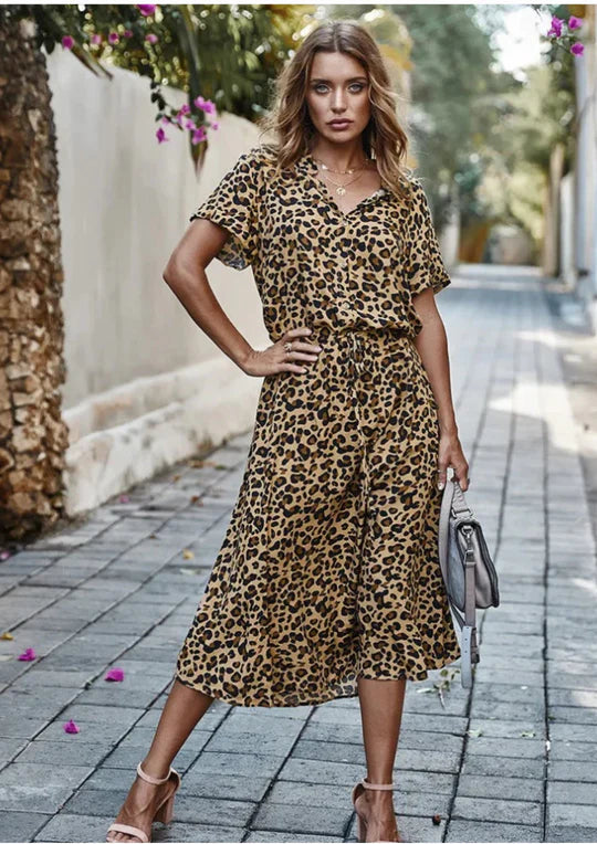 Dam Sommarklänning Vintage Lätt Material för Midsommar och Bröllopsgäst-4