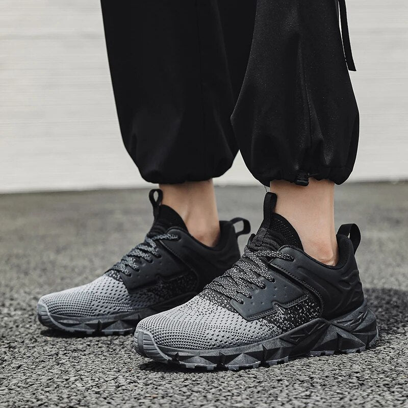 Variant image for Herr Sneakers Lätta Stickat Material för Träning och Vardag-12