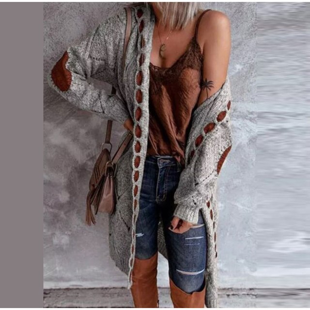 Variant image for Dam Tröja Huva Lång Knälängd Högkvalitativt Tyg-1