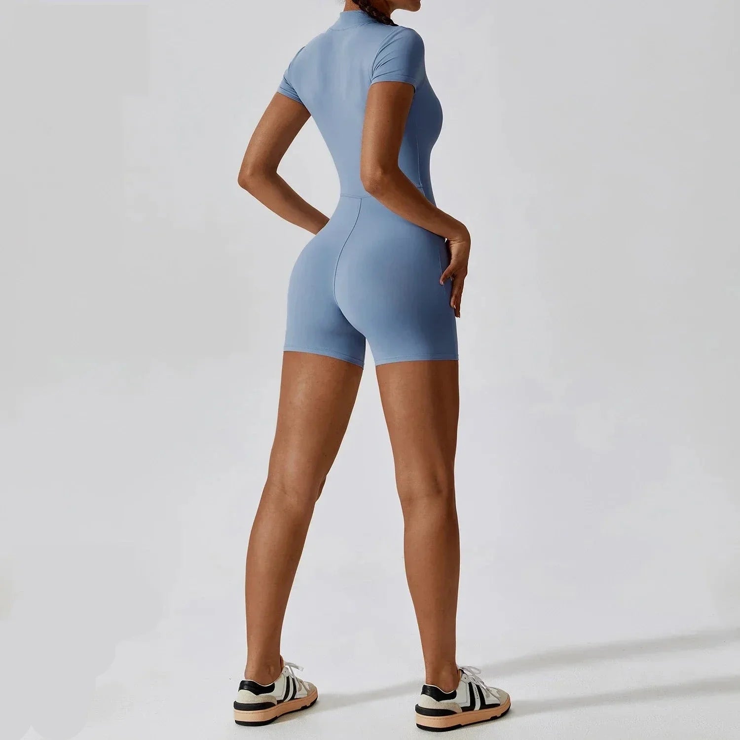 Dam Gym Romper Kort Elastisk Design 2