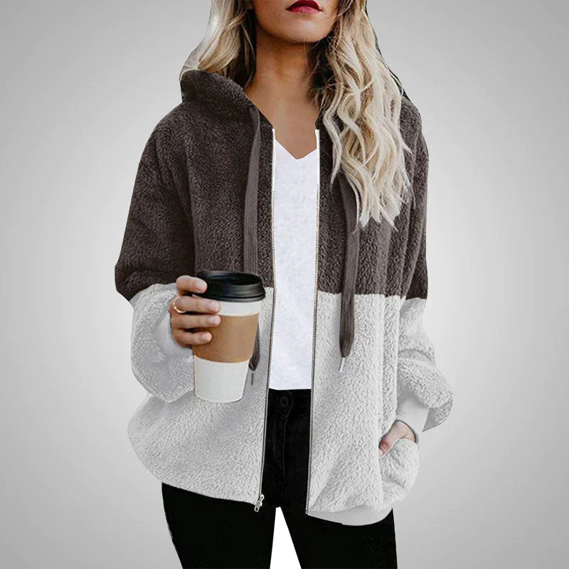 Variant image for Dam Hooded Jacket Plysch för Kalla Dagar-8