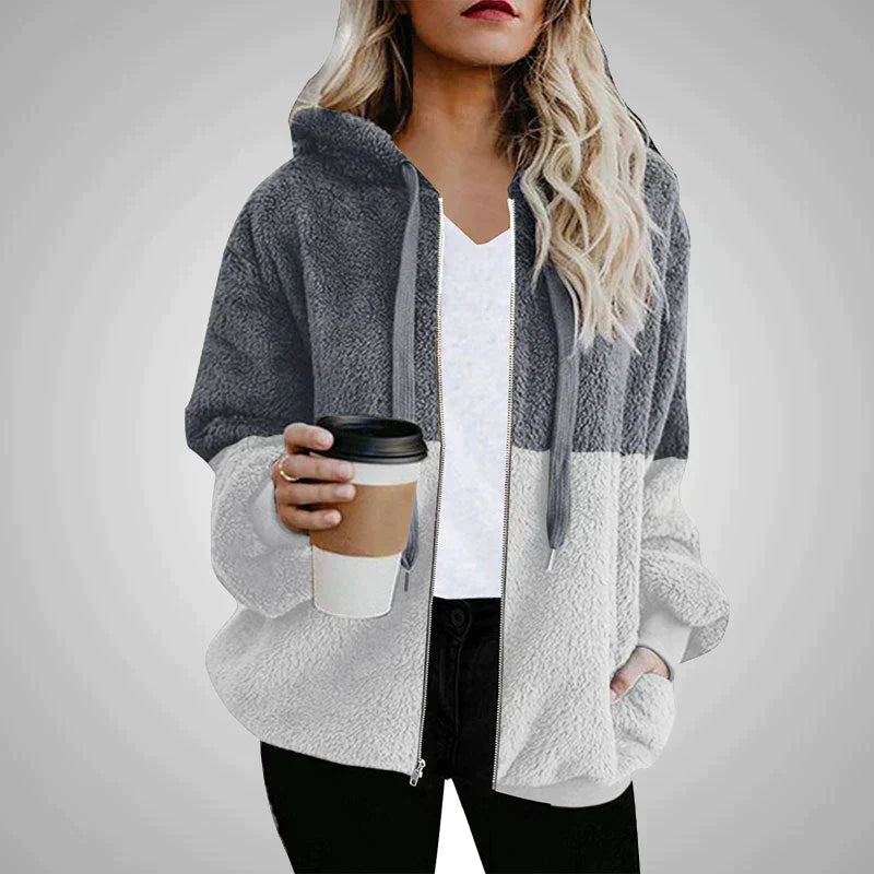 Variant image for Dam Hooded Jacket Plysch för Kalla Dagar-22