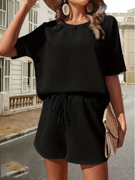 Variant image for Kvinnors Tvådelad Sommaruppsättning Lätt Andningsbart Material-6