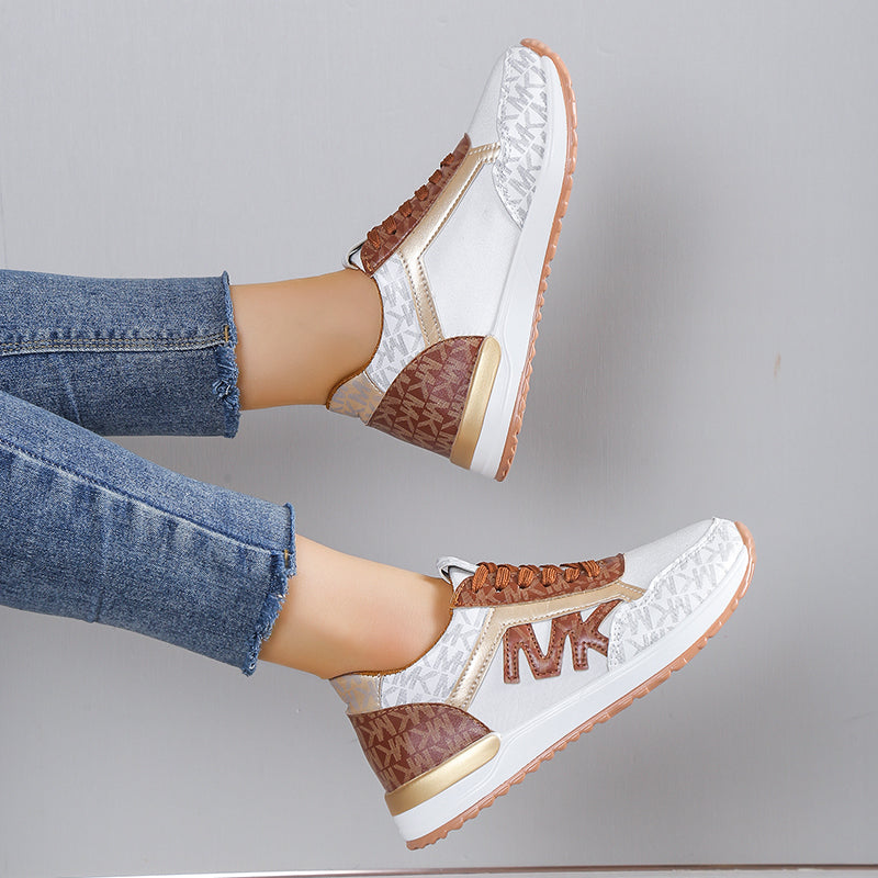 Kvinnors Sneakers Sportig Design Mocka Syntetiska Detaljer-5
